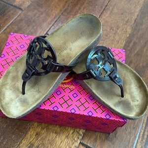 Tory Burch Miller Cloud Patent-Plum color